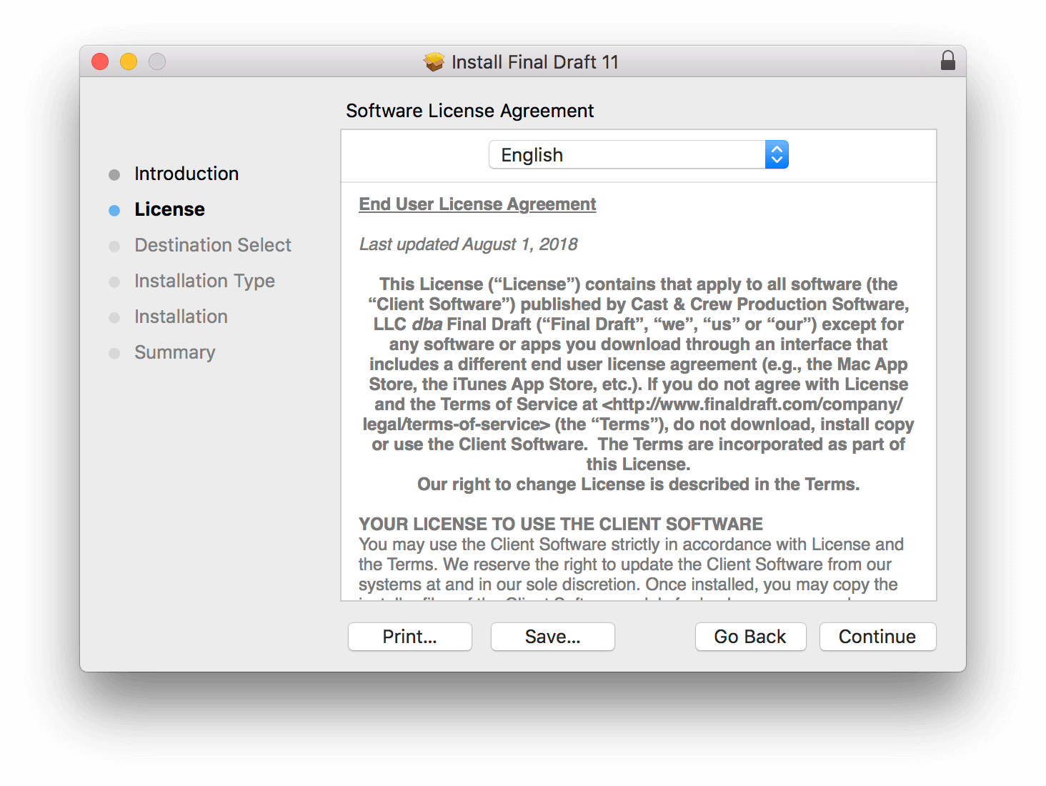 install final draft mac and windows